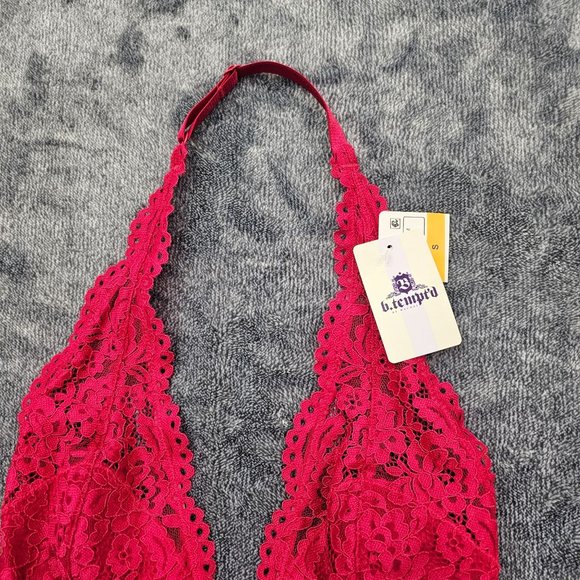 B Temptd by wacoal Nighty womens size small red one piece Lace pull on g string - Picture 2 of 12
